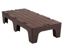 Solid Dunnage Rack - 60"Wx21"Dx12"H, Dark Brown
