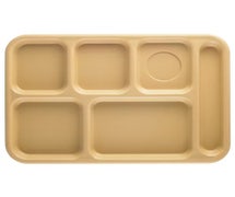 Cambro PS1014 - Penny-Saver Compartment Cafeteria Tray - 14-1/2"Wx10"D - Economical Co-polymer Construction, Tan