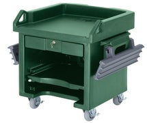 Versa Cart - With Dual Tray Rails, Standard Casters, Green