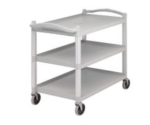 Standard Utility Cart, 3 Shelves, 400 lb. Capacity, Speckled Gray