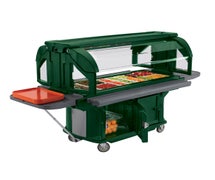 Versa Food Bar - Standard Height, Enclosed Base, Holds 4 Full-Size Pans, Green