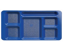 Central Exclusive by Cambro 2X2 Six Compartment Tray, Navy Blue