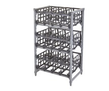 Cambro CPU243672C96480 - Camshelving Premium Ultimate #10 Can Rack Stationary Unit - 24"W x 36"L x 72"H (26"W with can rack overhang)