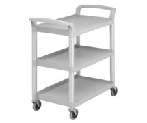 Cambro BC331KD480 Three-Shelf Plastic Utility Cart, Speckled Gray
