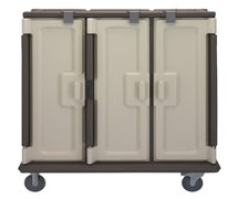 Meal Delivery Cart Capacity 60 Trays 14" X 11", Granite Sand