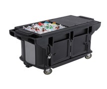 Cambro VBRUTHD5110 5' Versa Work Table Ultra Series with Heavy Duty Casters, Black