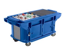 Cambro VBRUTHD5110 5' Versa Work Table Ultra Series with Heavy Duty Casters, Blue
