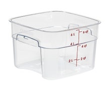 Cambro 6SFSPROCW135 Camsquares FreshPro Food Storage Container, 6 qt.