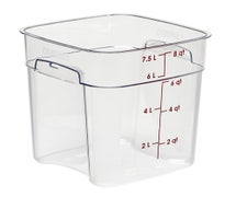 Cambro 8SFSPROCW135 Camsquares FreshPro Food Storage Container, 8 qt.