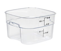 Cambro 12SFSPROCW135 Camsquares FreshPro Food Storage Container, 12 qt.