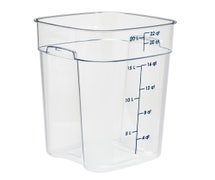 Cambro 22SFSPROCW135 Camsquares FreshPro Food Storage Container, 22 qt.