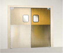 Chase Industries SCP6 - Medium Duty Impact Traffic Door - Single, 30"W, Beige, 48" Impact Plate