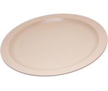 Polycarbonate Dinnerware Narrow Rim Plate, 10", Tan