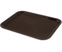Carlisle CT101469 Cafe 10"x14" Fast Food Cafeteria Tray, Chocolate, Case of 12