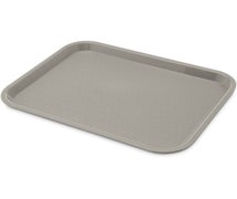 Carlisle CT101423 Cafe 10"x14" Fast Food Cafeteria Tray, Gray, Case of 12