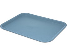 Carlisle CT101459 Cafe 10"x14" Fast Food Cafeteria Tray, Slate Blue, Case of 12