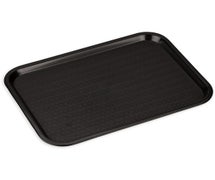 Carlisle CT121603 Cafe 12"x16" Fast Food Cafeteria Tray, Black, Case of 12 