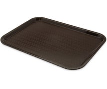 Carlisle CT121669 Cafe 12"x16" Fast Food Cafeteria Tray, Chocolate, Case of 12 