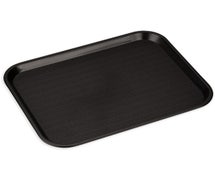 Carlisle CT141803 Cafe 14"x18" Fast Food Cafeteria Tray, Black, Case of 12