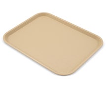 Carlisle CT141806 Cafe 14"x18" Fast Food Cafeteria Tray, Beige, Case of 12