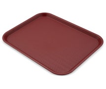 Carlisle CT141861 Cafe 14"x18" Fast Food Cafeteria Tray, Burgundy, Case of 12