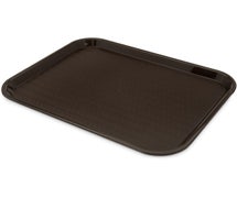 Carlisle CT141869 Cafe 14"x18" Fast Food Cafeteria Tray, Chocolate, Case of 12