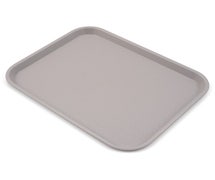 Carlisle CT141823 Cafe 14"x18" Fast Food Cafeteria Tray, Gray, Case of 12