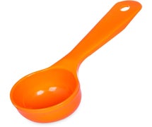 Carlisle 4925 High Heat Measure Miser Spoon/Food Portioner - 2-1/2 oz., Orange, Solid, Short