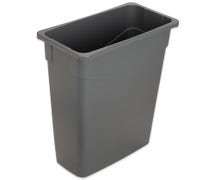 Carlisle 34202323 Trimline 23-Gallon Slim Rectangular Trash Can, Gray