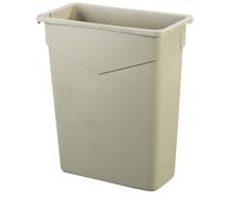 Carlisle 34202306 Trimline 23-Gallon Slim Rectangular Trash Can, Beige