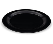 Carlisle 3300202 - Sierrus Melamine Round 10-1/2"Diam. Narrow Rim Plate, Black