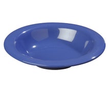 Carlisle 3304002 - Sierrus Melamine Round 6"Diam. Rimmed Bowl, Ocean Blue