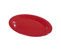 Carlisle - 3308202 Sierrus Melamine Oval Platter, 12"Wx9-1/4"D, Red