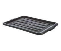 Carlisle N4401203 Comfort Curve Tote Box Universal Lid, Black, Per Dozen