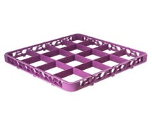 Carlisle RE16C89 OptiClean 16 Compartment Divided Glass Rack Extender 19.75" x 19.75" x 1.78", Lavender