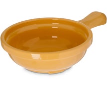 Carlisle 7006 - Handled Soup Bowl - 8 oz. Capacity - 4-5/8 Diam. - Case of 2 Dozen, Yellow