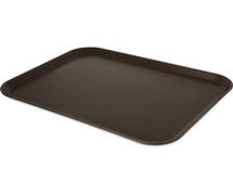 Carlisle 2015GR2076 Griptite 2 Serving Tray, 20"L X 15"W, Rectangular, Brown, 12/CS