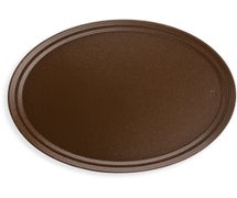 Carlisle 2500GR2004 Griptite 2 Serving Tray, 24"L X 19"W, Oval, Brown