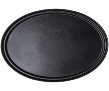 Carlisle 2700GR2004 Griptite 2 Serving Tray, 27"L X 22"W, Oval, Black