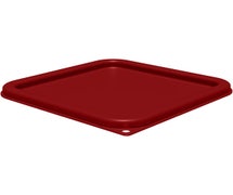 Carlisle 1197105 StorPlus Square Container Lid, 6-8 Qt, Red