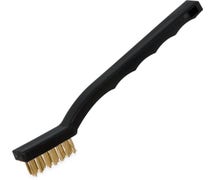 Carlisle Flo-Pac 4127000 Utility Brush With Brass Bristles, 7" Brush, Black