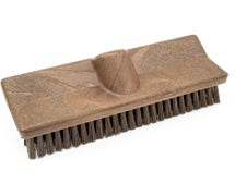 Carlisle Sparta 40423EC01 Color-Coded Bi-Level Scrub Brush, 10", Brown