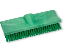 Carlisle Sparta 40423EC09 Color-Coded Bi-Level Scrub Brush, 10", Green