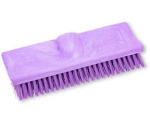 Carlisle Sparta 40423EC68 Color-Coded Bi-Level Scrub Brush, 10", Purple
