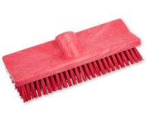 Carlisle Sparta 40423EC05 Color-Coded Bi-Level Scrub Brush, 10", Red