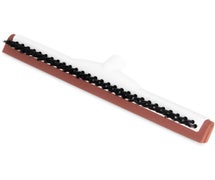 Carlisle 36781800 Neoprene Rubber Squeegee with Bristles, 18" Wide, Red