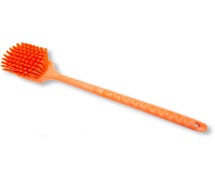 Carlisle 40501EC24 Sparta Utility Scrub Brush with Polyester Bristles 20" x 3", Orange, Per Dozen