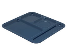 Carlisle 43984 (4) Compartment Trays, Case of 48, Dark Blue