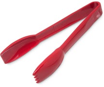 Carlisle 46060 - 6" Carly Salad Tongs - Plastic, Red