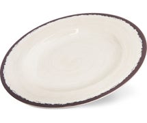 Carlisle Mingle 5400253 Melamine Dinner Plate, 9" Diameter, Sweet Cream